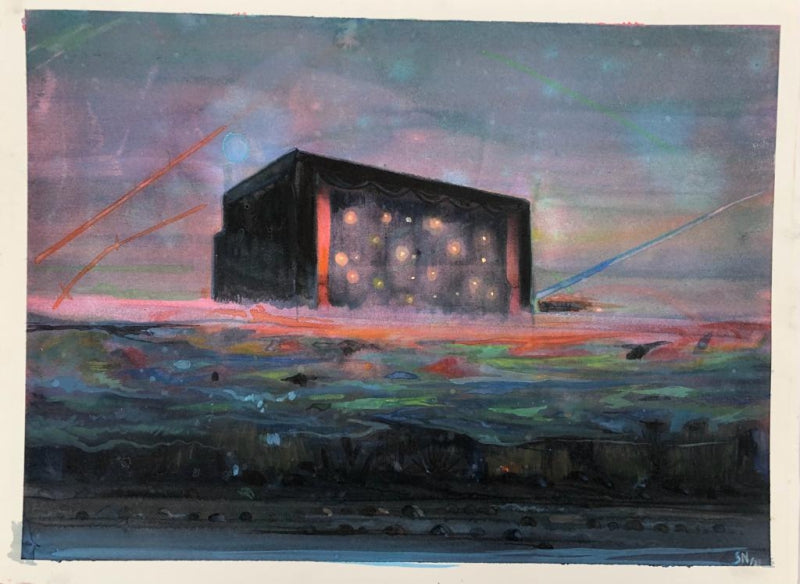 Untitled 6' contemporary watercolor painting by artist S N Sujith, 11x14 inch, on paper