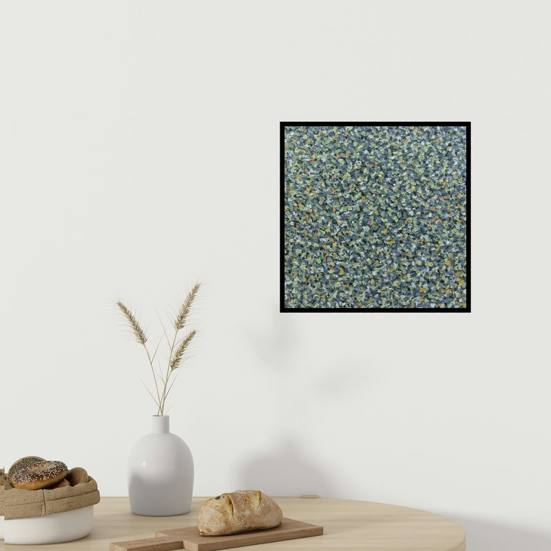 In-situ view of Vinit Kumar's 'Untitled 6 (Abstract Texture)' painting in a room