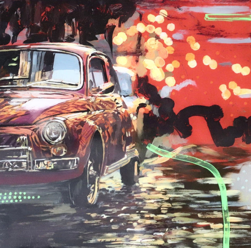 'Untitled-6-gopal-roy' transportation acrylic painting by artist Gopal Roy, 12x12 inch, on acrylic sheet