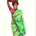 Untitled 60' figurative watercolor painting by artist Siva Balan, 22x8 inch, on paper