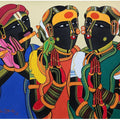 Untitled 601' figurative acrylic painting by artist Thota Vaikuntam, 20x16 inch, on canvas