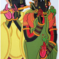 Untitled 604 by Thota Vaikuntam, Original Acrylic Figurative Painting on Canvas, Medium Vertical Wall Art