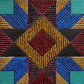 Untitled 607' abstract acrylic painting by artist Sandesh Khule, 18x18 inch, on canvas