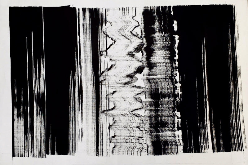 Untitled 61' abstract acrylic painting by artist Anand Kamdar, 24x36 inch, on canvas