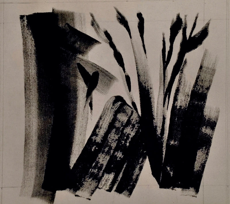 Untitled 61' abstract acrylic painting by artist Anand Kamdar, 16x16 inch, on canvas