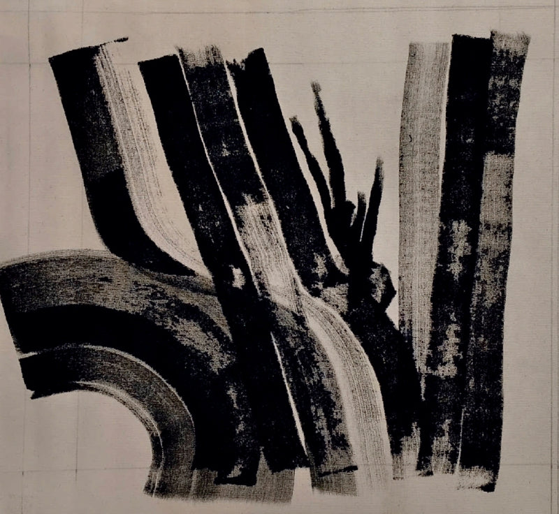 Untitled 63' abstract acrylic painting by artist Anand Kamdar, 16x16 inch, on canvas