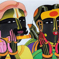 Untitled 651' figurative acrylic painting by artist Thota Vaikuntam, 12x16 inch, on canvas