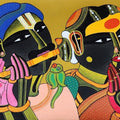 Untitled 652' figurative acrylic painting by artist Thota Vaikuntam, 12x16 inch, on canvas