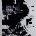 Untitled 67' abstract acrylic painting by artist Anand Kamdar, 36x24 inch, on canvas