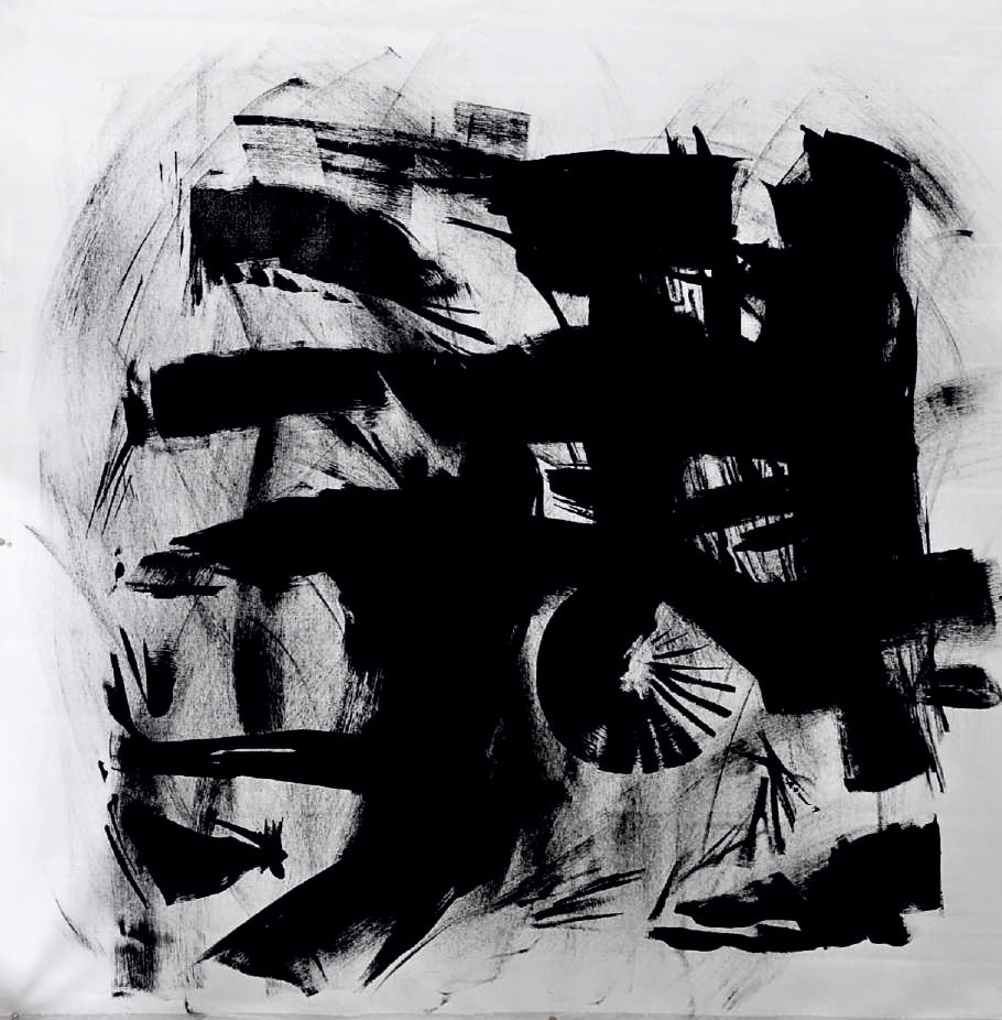 Untitled 68' abstract acrylic painting by artist Anand Kamdar, 36x36 inch, on canvas
