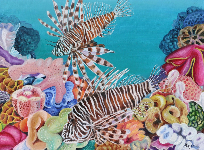 Untitled 7' seascape oil painting by artist Rejeesh Sarovar, 12x16 inch, on canvas