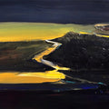 Untitled 7' abstract acrylic painting by artist Suresh Nattar, 18x20 inch, on canvas