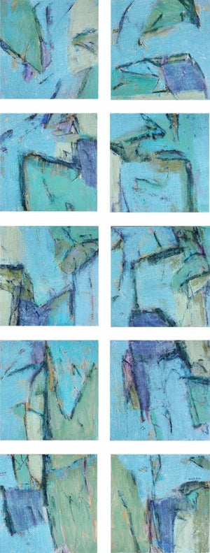 Abstract mixed media painting titled 'Untitled 70', 96x60 inches, by artist Anuja Paturkar on Canvas