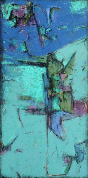 Abstract mixed media painting titled 'Untitled-71-anuja-paturkar', 96x60 inches, by artist Anuja Paturkar on Canvas