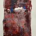 Untitled 8' abstract acrylic painting by artist Prasen Baviskar, 17x12 inch, on paper
