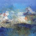 Untitled 83' abstract acrylic painting by artist Dnyaneshwar Dhavale, 36x72 inch, on canvas