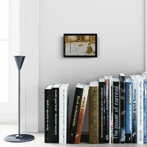 In-situ view of Nidhi Garg's 'Untitled 9' painting in a room