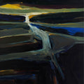 Untitled 9' abstract acrylic painting by artist Suresh Nattar, 24x24 inch, on canvas