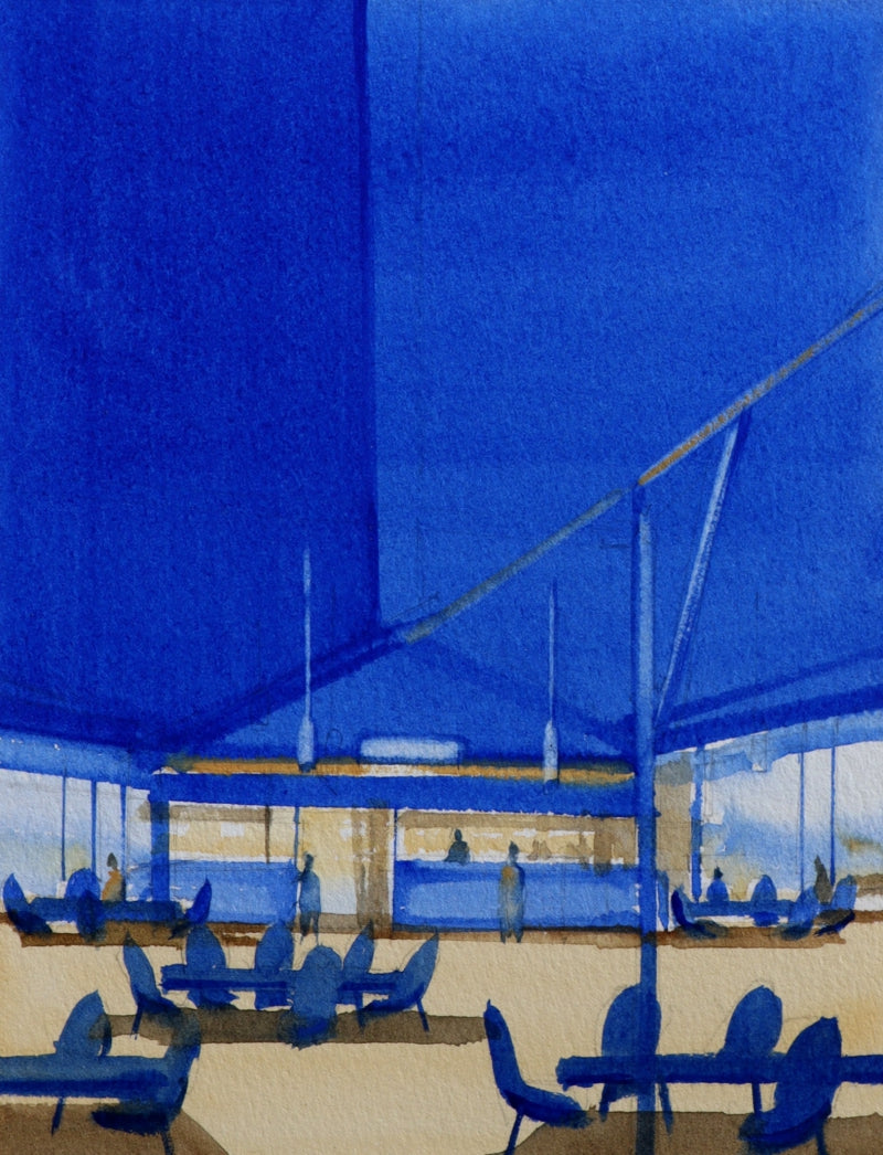 Untitled 9' abstract watercolor painting by artist Sameer Bhitale, 7x5 inch, on paper