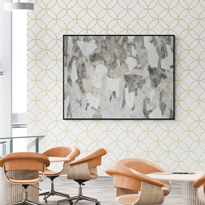 In-situ view of Pankaj Kumar Singh's 'Untitled M' painting in a room