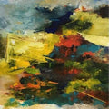 Untouched Nature 7 (Untouched Nature 7) by Anand Narain, Original Oil Nature Painting on Canvas, X-Large Vertical Wall Art