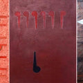 Abstract acrylic painting titled 'Upati Alk 1', 20x40 inches, by artist Anil Chaudhari on Paper
