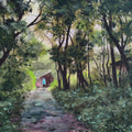 Landscape acrylic painting titled 'Vaccine Depot 1', 36x48 inches, by artist Shirish Deshpande on Canvas