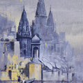 Varanasi 6' religious acrylic painting by artist Sandeep Yadav, 22x14 inch, on canvas