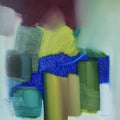 Varnadhyatma 44' abstract oil painting by artist Mohd Majeed Mansoori, 24x24 inch, on canvas