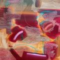 Varnadhyatma 66' abstract oil painting by artist Mohd Majeed Mansoori, 48x39 inch, on canvas