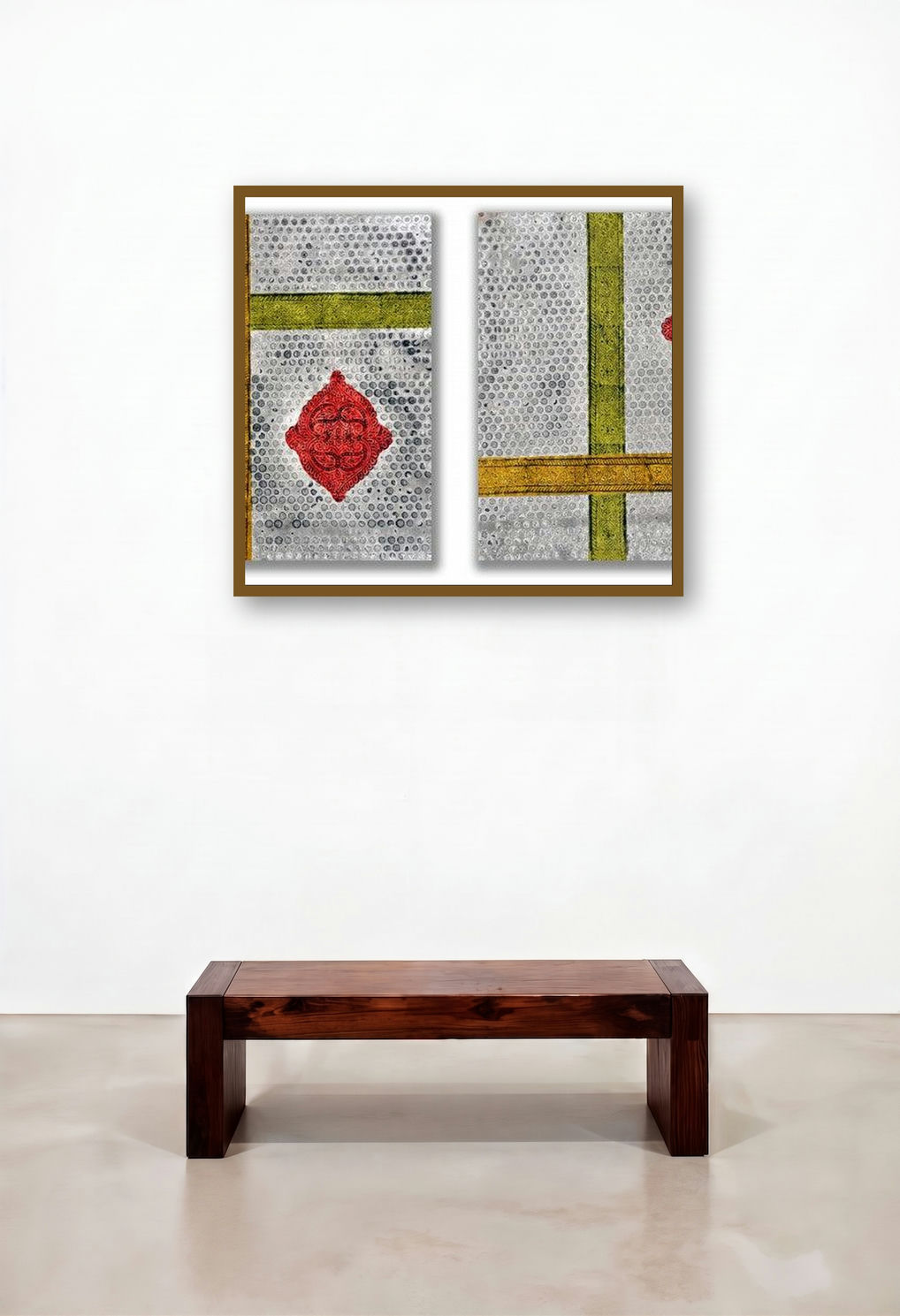 Varnan Vrisht (Interwoven Hues: A Geometric Dialogue)