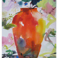 Nature watercolor painting titled 'Vase Size', 12x8 inches, by artist Manas  Biswas on Paper