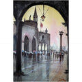 Cityscape watercolor painting titled 'Venice', 11x7 inches, by artist Arunava Ray on Paper