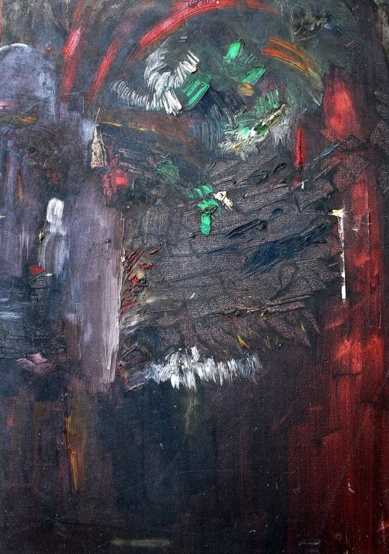 Venturing' contemporary acrylic painting by artist Vinoda Revansiddaiah, 24x18 inch, on canvas
