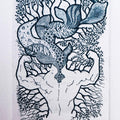 contemporary printmaking titled 'Versatility', 5x4 inches, by artist Sagar Suresh Naik Mule on Paper