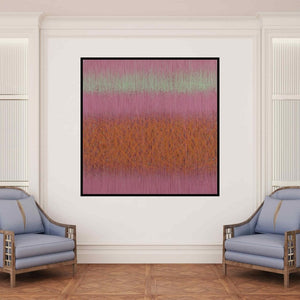 In-situ view of Satish Bhaisare's 'Videh 11' painting in a room