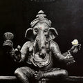 Vighanharta' religious charcoal painting by artist Nilesh Gavale, 36x24 inch, on paper