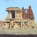 Religious acrylic painting titled 'Vijayanagara 2', 18x24 inches, by artist Ajay Sangve on Canvas