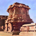 Religious acrylic painting titled 'Vijayanagara', 30x36 inches, by artist Ajay Sangve on Canvas