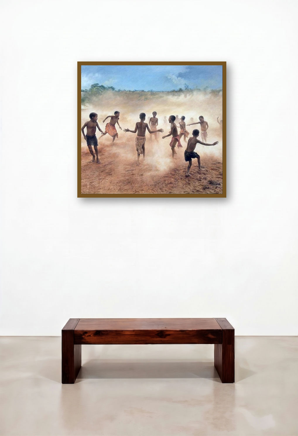 Village Boys Playing (Woman Drying Hair)