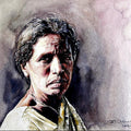 Figurative watercolor painting titled 'Village Women 2', 15x11 inches, by artist SRV ARTIST on Handmade Paper