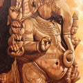 Religious acrylic painting titled 'Vinayaka Madurai', 41x24 inches, by artist Sakthivel Ramalingam on Canvas