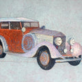 Transportation acrylic painting titled 'Vintage Series 9', 24x36 inches, by artist Kanchan Hande on Canvas