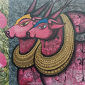 Viraj' religious mixed-media painting by artist Mohit Bhardwaj, 36x48 inch, on canvas