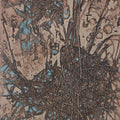 Abstract acrylic painting titled 'VISCOSITY 3', 20x13 inches, by artist Murali  Chinnasami on Wood