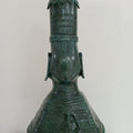 Vishnu' religious Bronze sculpture by artist Roy Chandan, 23x12 inch, on bronze