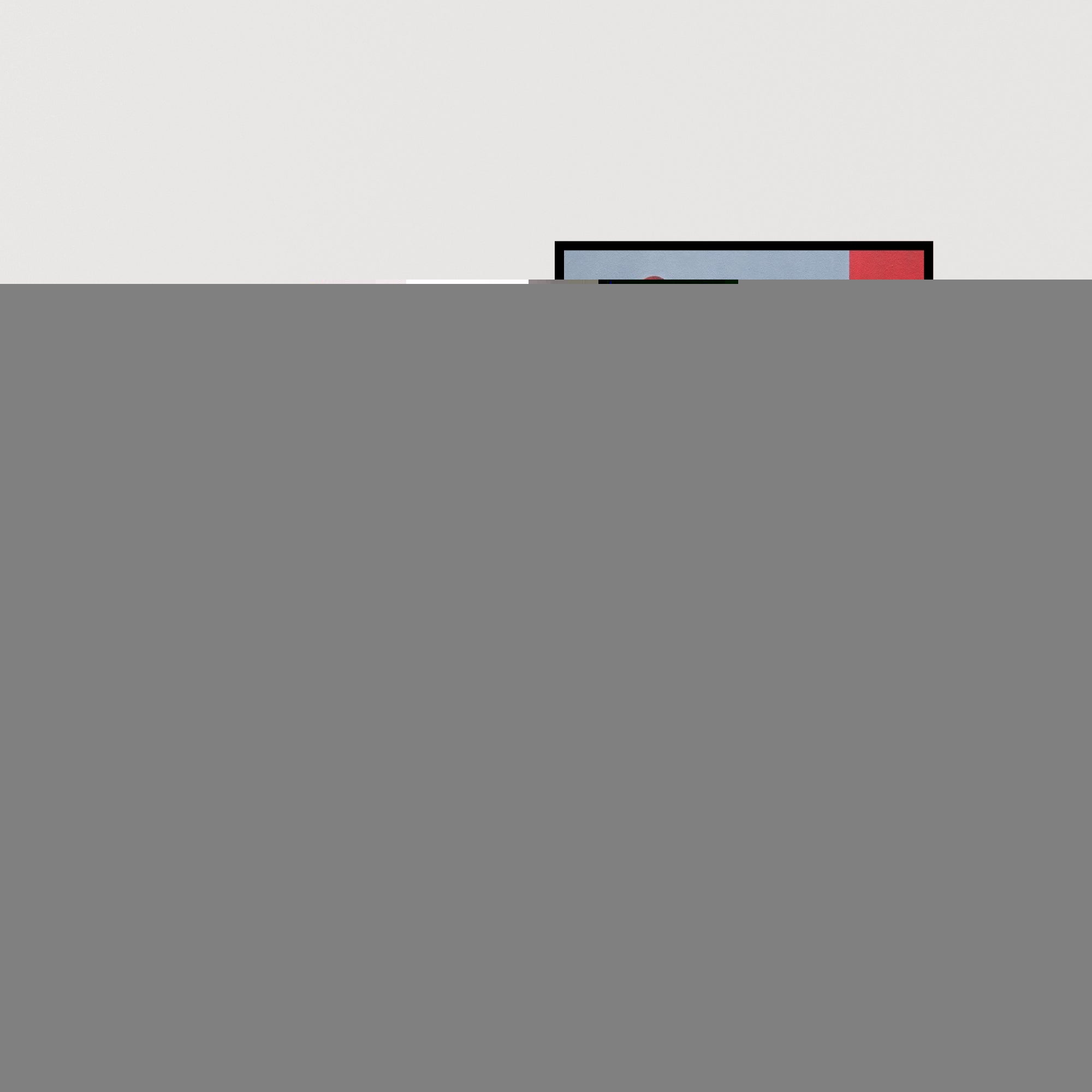 In-situ view of Abhiram Bairu's 'Visitor' painting in a room