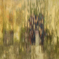 A Walk In The Woods 4' abstract oil painting by artist Gayatri Deshpande, 48x48 inch, on canvas