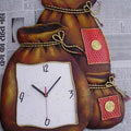 Lifestyle craft titled 'Wall Clock', 18x16 inches, by artist Nitesh on Wrought Iron