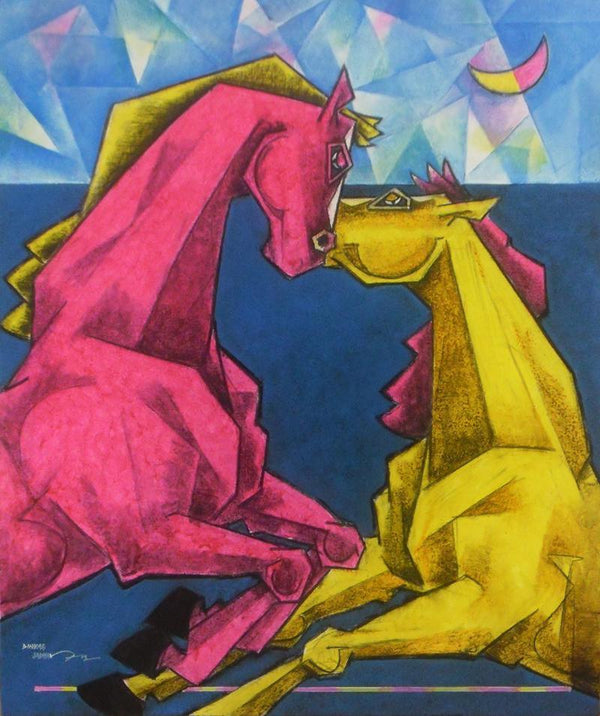 Waltzing In Dream 5 Painting by Dinkar Jadhav | ArtZolo.com